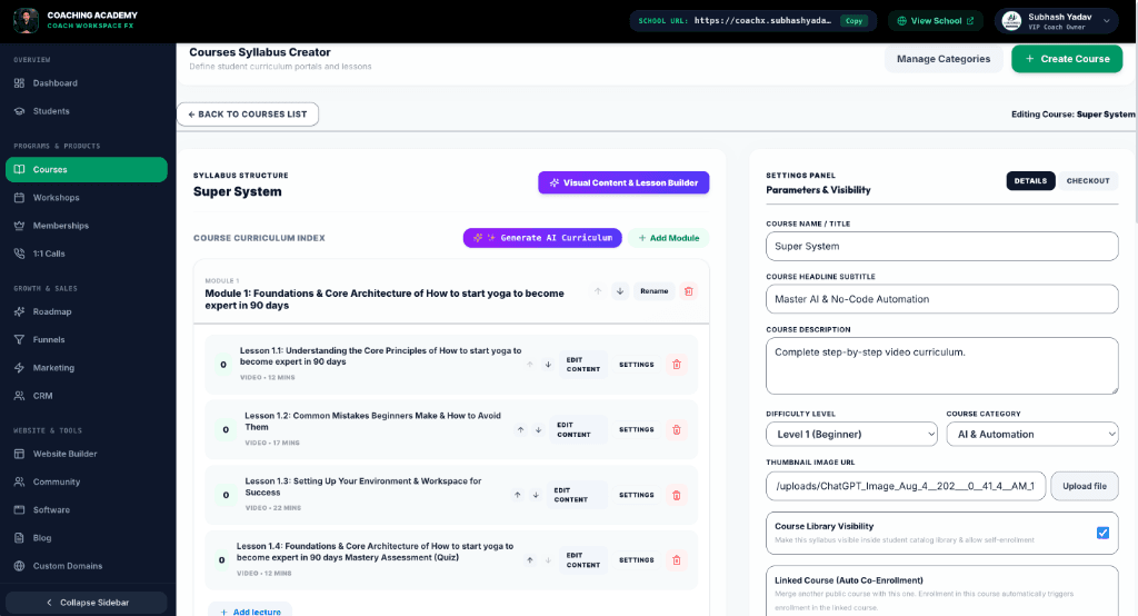 AI Mind Map Studio V1 screenshot in CoachX